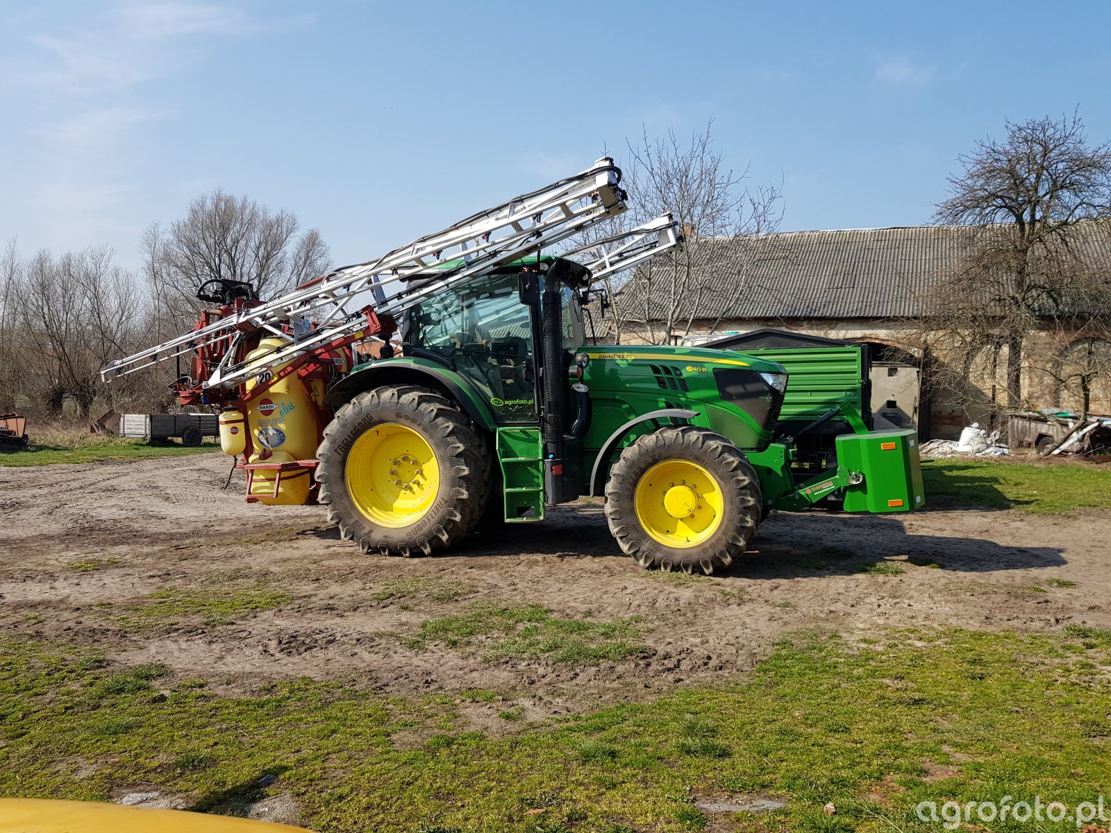 Zdjęcie ciągnik John Deere 6140r i hardi master 774826 Galeria