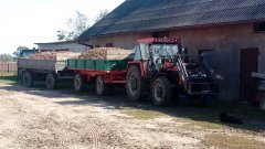 Zetor 10145 i przyczepy