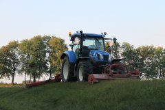 New Holland T6.155 + zestaw kosiarek bijakowych