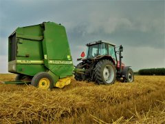 Massey Ferguson 6260 + John Deere 590