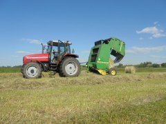 Massey Ferguson 6260 + John Deere 590