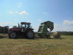 Massey Ferguson 6260 + John Deere 590