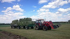 Zetor 7745 + iT1600 + Laweta + Przyczepa