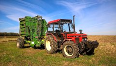 Zetor 7745 Turbo + Stoll V202