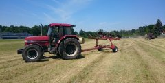 Case 5150 & Zgrabiarka + Case Maxxum 140 & Claas Variant