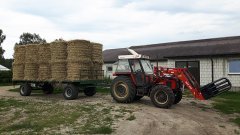 Zetor 7745 + iT 1600 & Przyczepa do bel