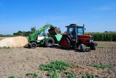 Ładowarka Collins Teleshift & Massey Ferguson 3050 & rozsiewacz N 035 (RNW)