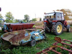 Zetor 7711 i kopaczka do ziemniaków Z-609