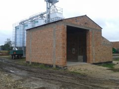 Garaż - zadaszenie zasypu suszarni