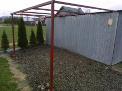 Konstrukcja wiaty na auto