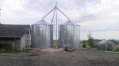 Silosy zbożowe 2x64t + Żmijka pionowa.