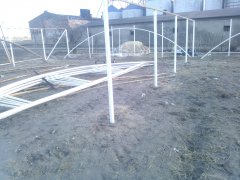 Tunel foliowy zblokowany