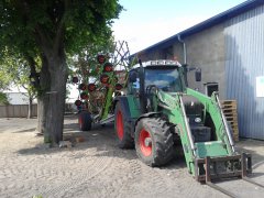 Fendt 312 Vario + Claas Liner 3000