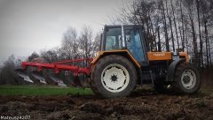 Renalt 110.54 + Pług Staltech U-170 4 skibowy