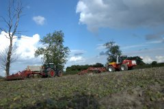 Kirovets K744 + Horsch Tiger 6 AS, Fendt 936 Black Beauty + Horsch Tiger 4 AS