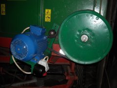 Napęd żmijki na przyczepie