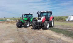 Steyr 6115 Profi + Deutz Fahr Agrotron K420