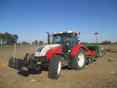 Steyr 6125 Profi & Agro-Masz & Amazone D9