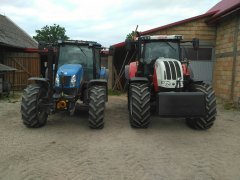 Steyr 6150 cvt & New Holland T6030