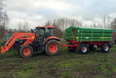 Pronar PT610 i Kubota M7060