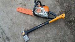 Fiskars X21 + Stihl MS 181