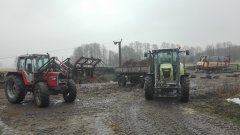 Claas ares 557 & Mf1014