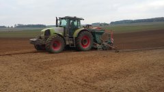 Claas Ares 836rz + Sulky XeosPro