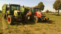 Claas arion 610c & Zetor forterra 125