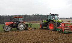 Claas Arion 620 + Agromasz & Ursus 5314 + Amazone