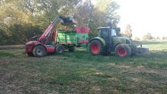 Claas Arion 620 Cebis + Unia Tytan 12 & Manitou MLT 627 Turbo