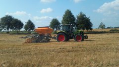 Claas Arion 640 + Mzuri Pro-Til3T