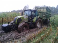 Claas Axion 820 + Western 18TS