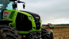 Claas Axion 830 & Claas Lexion 450