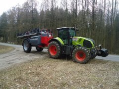 Claas Axion 830+Horsch Leeb 8GS