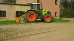 Claas axion 850 & Brona aktywna