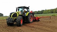 Claas Axion 850 Cmatic + Vaderstad Tempo F