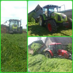 Claas axos 320 cx & zetor forterra 9641