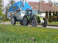 Claas Celtis 456 + opryskiwacz Blanchard