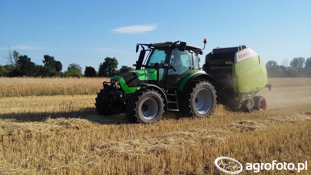 Deutz-Fahr Agrotron K420 & Claas Variant 380