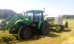 Deutz Fahr 5110C & Claas Rollant 250RC