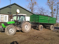 Deutz Fahr Agrofarm 410 & Deutsche Fruehauf