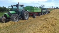 Deutz-Fahr Agrofarm 430 i Unia P 10 long + zastaw oraz New Holland 4030 deluxe i autosan