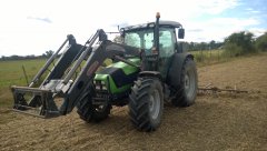 Deutz-Fahr Agrofarm 430 & Stoll & brony 5-ki