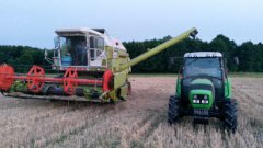 Deutz Fahr Agrolux 65 & Claas Dominator 98