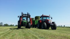 Deutz Fahr Agroplus 315 + McCormick G145Max + Zasław + Autosan