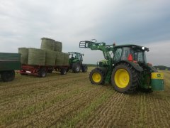 Deutz-Fahr Agrotron 6.05S + John Deere 6100MC