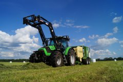 Deutz Fahr agrotron k 610 + krone combipack 1500