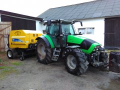 Deutz Fahr Agrotron k 610 & New Holland BR6090