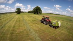 Case Puma 130 & Prasa Claas Rollant 350