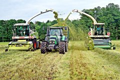 Claas Jaguar 870, Deutz Fahr K i Krone Big X 650